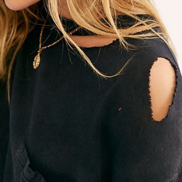 Free People We The Free Lucky Tee Black - Picture 6 of 9